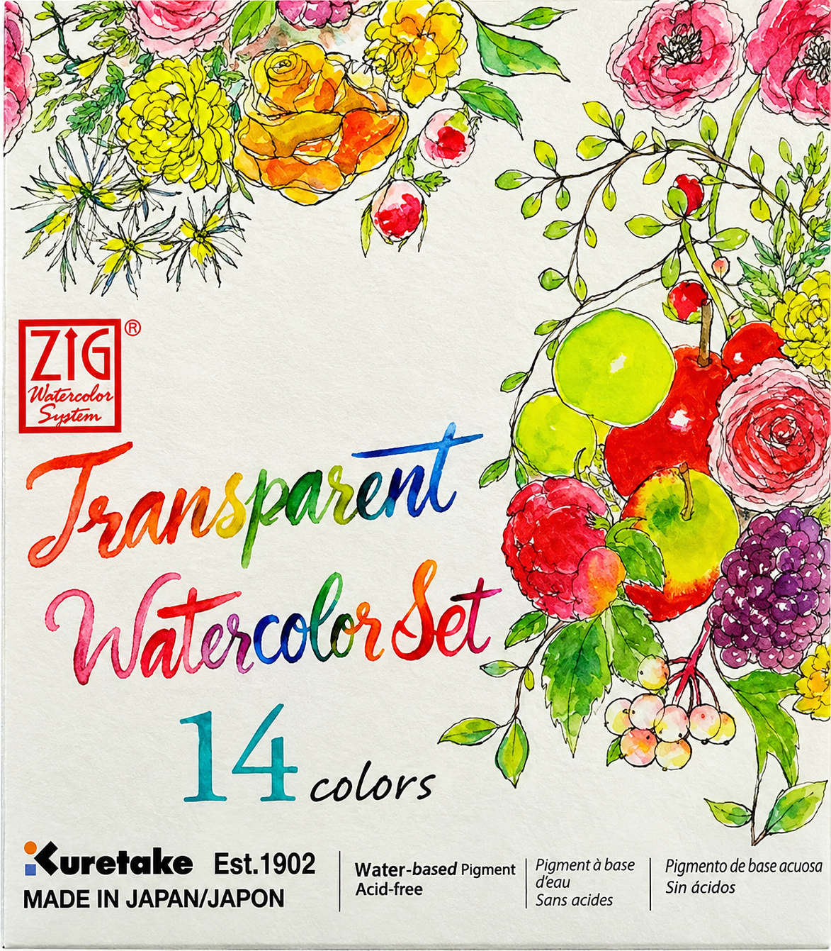 ZIG-Transparent-Watercolour-Set-01 ZIG Transparent Watercolour Set - Image 1
