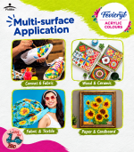 FEVICRYL Fabric Acrylic Colours Loose – Image 2
