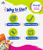 FEVICRYL Fabric Acrylic Colours Loose – Image 3