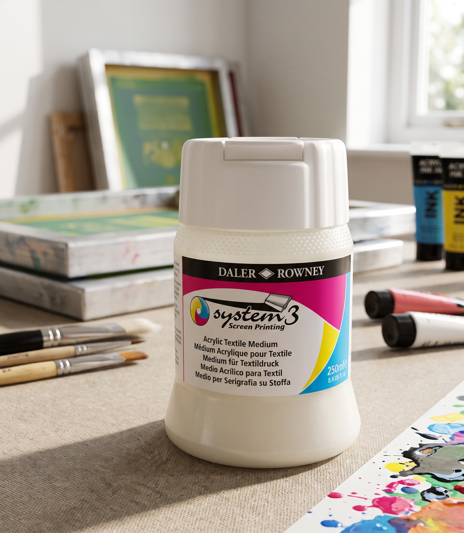 DALER-ROWNEY-System3 Screen-Printing-Medium-01 DALER ROWNEY System3 Screen Printing Medium - Image 1