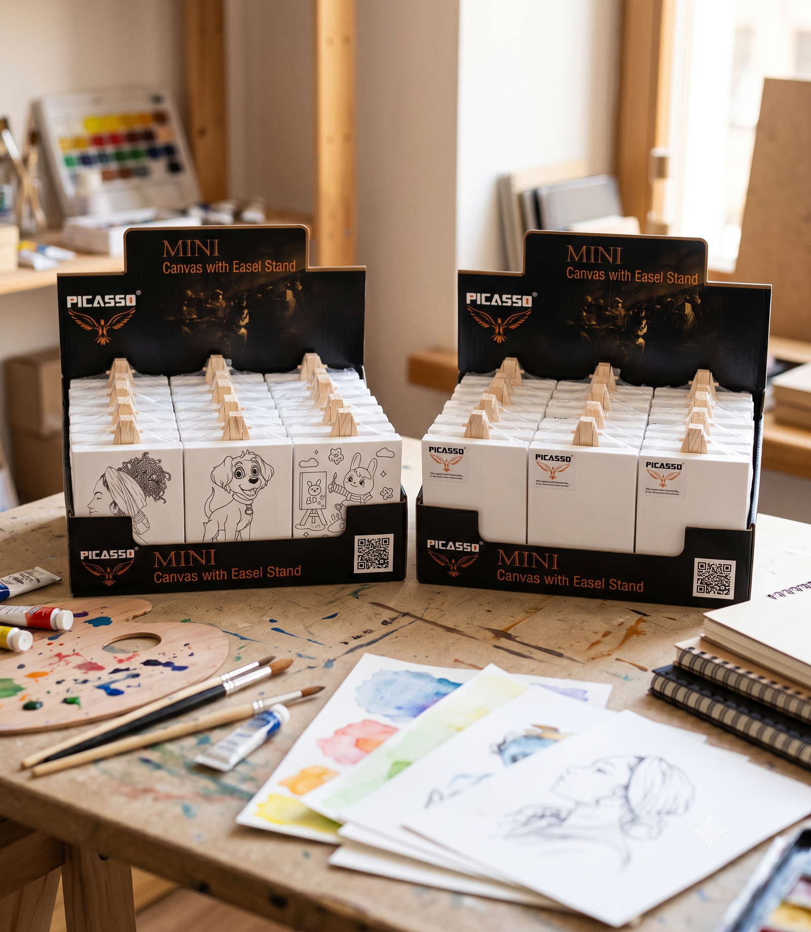PICASSO-Mini-Canvas-With-Easel-Stand-01 PICASSO Mini Canvas With Easel Stand – Image 1